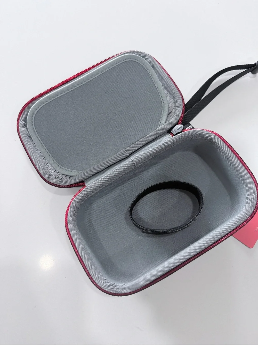 Black Travel Electronics Storage Case with Wrist Strap